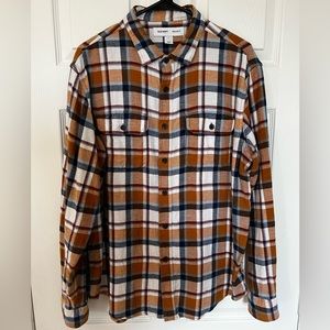 Plaid Flannel Shirt Men’s Size L Old Navy Good Condition